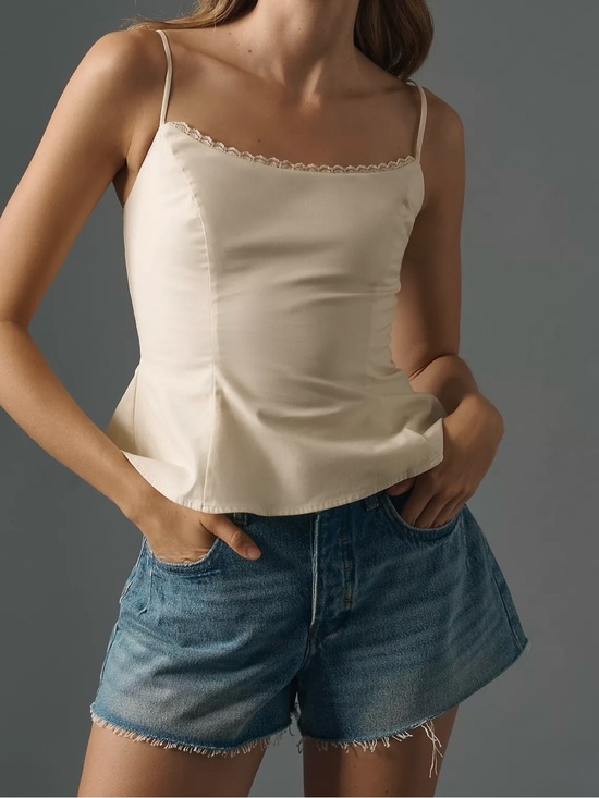 Anthropologie Pants - Anthropologie Pilcro Blue High Waisted Jean Shorts The Everyday Denim Shorts